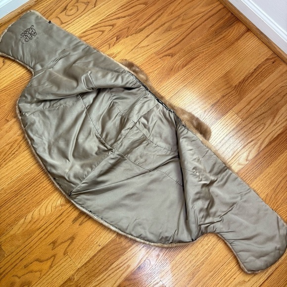 Vintage 50s 60s Mink Fur Shawl Wrap Topper Shrug - Picture 9 of 14